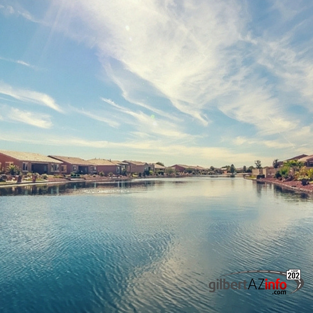 Gilbert Arizona waterfront lot homes for sale, Gilbert AZ homes on the water for sale